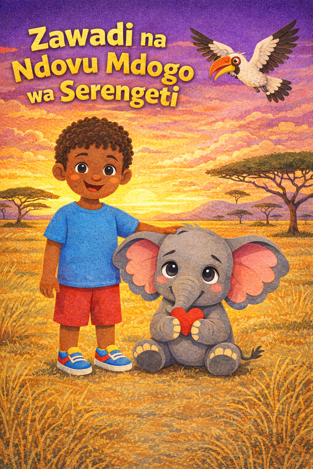 Cover for Zawadi na Ndovu Mdogo wa Serengeti